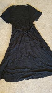 Shein faux wrap dress